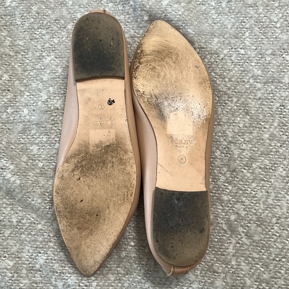 J Crew Edie Nude Peach Leather Loafers Size 9‎ - Picture 11 of 12